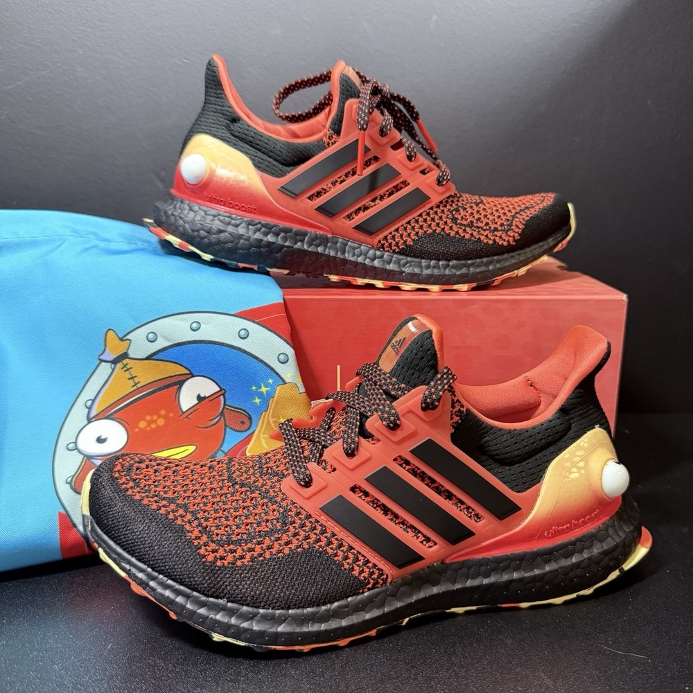 Adidas UltraBoost 1.0 x Fortnite Fishstick Mens Size 7 Orange Black White JQ0715
